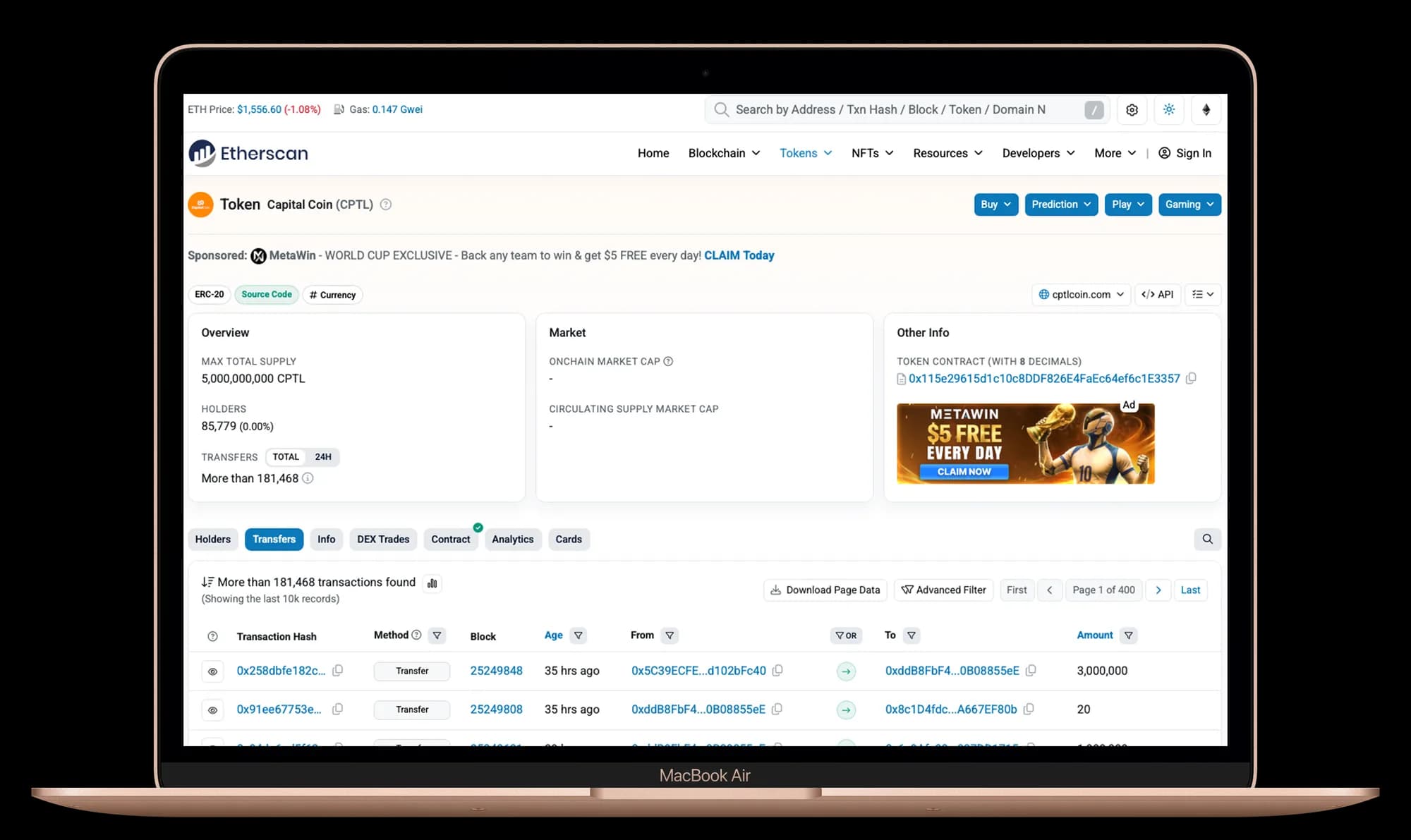 Criptomoeda / Token ERC-20 | Inove Dados